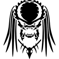 Вінілова наклейка на автомобіль - Хижак | Predator v6