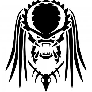Вінілова наклейка на автомобіль - Хижак | Predator v6