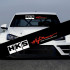 Сонцезахисна наклейка на лобове скло автомобіля - HKS Hi Power, 135*20 см