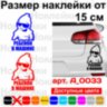 Вінілова наклейка на автомобіль - Дитина в машині /Дитина в машині v3 Вінілова наклейка на автомобіль - Дитина в машині /Дитина в машині v3