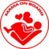 Вінілова наклейка на автомобіль - Mama on Board