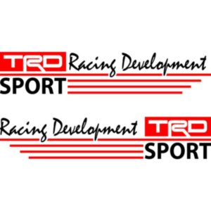 Набір наклейок на дзеркала авто - Toyota Racing Development TRD (2шт)