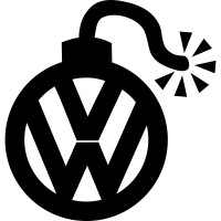 Виниловая наклейка на автомобиль - Бомба Volkswagen