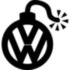 Вінілова наклейка на автомобіль - Бомба Volkswagen