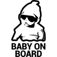 Виниловая наклейка на автомобиль - Baby on Board v16