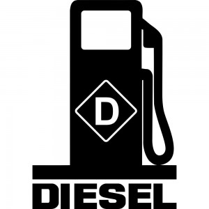 Вінілова наклейка на автомобіль - Diesel v2