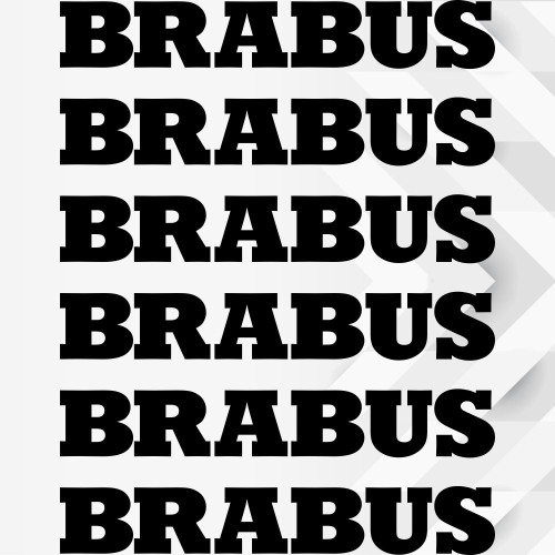 Наклейки на супорти та диски - Brabus (6 шт.)