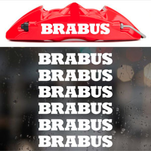 Наклейки на супорти та диски - Brabus (6 шт.)