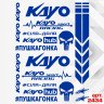 Набор наклеек на мотоцикл, мопед, скутер, в стиле Kayo, 40*30 см Набор наклеек на мотоцикл, мопед, скутер, в стиле Kayo, 40*30 см