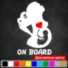 Вінілова наклейка на автомобіль - Mama on Board v3 Вінілова наклейка на автомобіль - Mama on Board v3