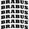 Наклейки на суппорта и диски - Brabus v2 (6 шт.) Наклейки на суппорта и диски - Brabus v2 (6 шт.)