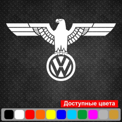 Виниловая наклейка на автомобиль - Орёл Volkswagen