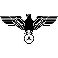 Виниловая наклейка на автомобиль - Орёл Mercedes-Benz