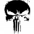 Вінілова наклейка на автомобіль - Череп Каратель /Punisher v5