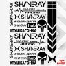 Набір наклейок для мотоцикла, мопеда, скутера у стилі Shineray, 40*30 см Набір наклейок для мотоцикла, мопеда, скутера у стилі Shineray, 40*30 см