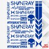 Набір наклейок для мотоцикла, мопеда, скутера у стилі Shineray, 40*30 см Набір наклейок для мотоцикла, мопеда, скутера у стилі Shineray, 40*30 см