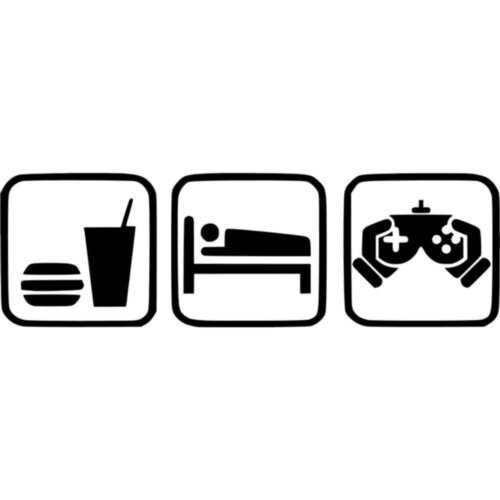 Вінілова наклейка - Eat Sleep Game