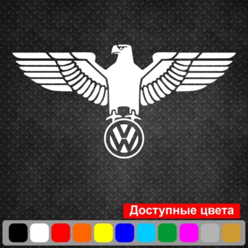 Вінілова наклейка на автомобіль - Орел Volkswagen v2