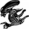 Вінілова наклейка на автомобіль - Alien | Чужий v3 Вінілова наклейка на автомобіль - Alien | Чужий v3