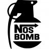 Виниловая наклейка на автомобиль -  Nos Bomb