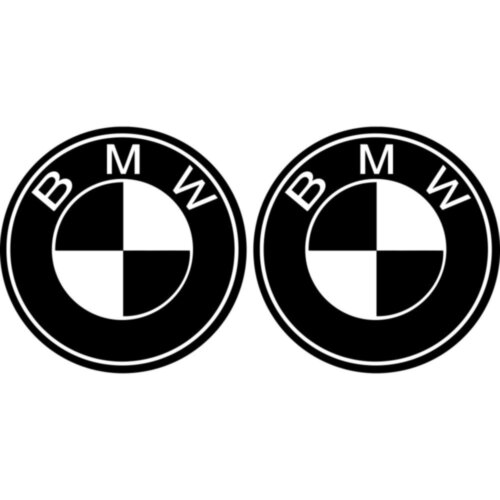 Набір вінілових наклейок на автомобіль - Логотип BMW (2шт)