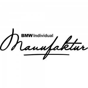 Вінілова наклейка на автомобіль - BMW Individual Manufaktur
