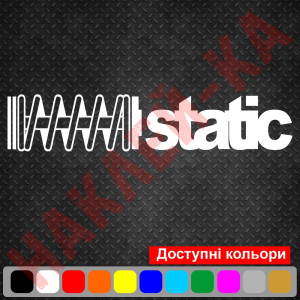 Наклейка вінілова на автомобіль - Static JDM