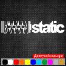 Наклейка виниловая  на автомобиль - Static JDM