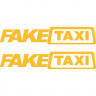 Набір вінілових наклейок на автомобіль - Fake Taxi (2шт) Набір вінілових наклейок на автомобіль - Fake Taxi (2шт)
