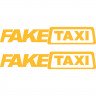 Набір вінілових наклейок на автомобіль - Fake Taxi (2шт)