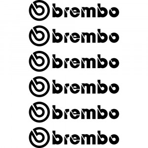 Комплект наклейок на супорта - Brembo (6 шт.)