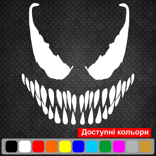 Вінілова наклейка на авто - Веном / Venom v2
