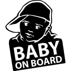 Виниловая наклейка на автомобиль - Baby on Board v18
