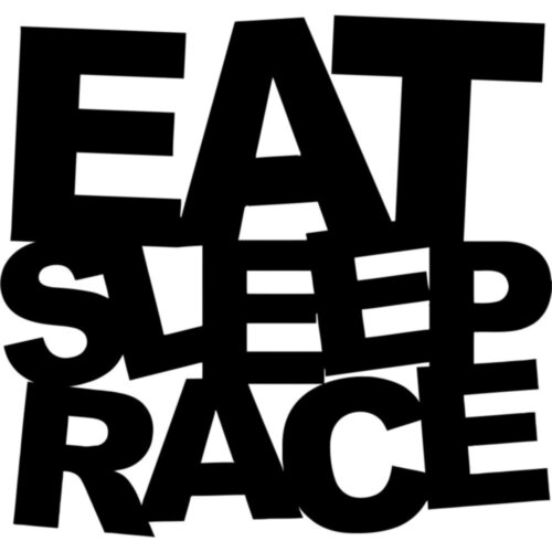 Вінілова наклейка на автомобіль - Eat Sleep Race
