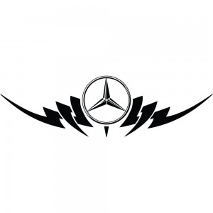 Вінілова наклейка на автомобіль - Mercedes Tribal