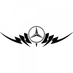 Вінілова наклейка на автомобіль - Mercedes Tribal