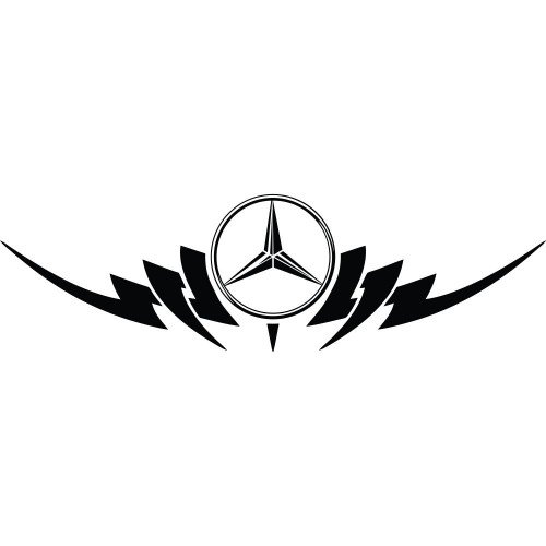 Вінілова наклейка на автомобіль - Mercedes Tribal