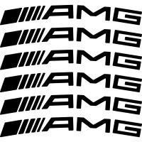 Комплект наклеек на суппорта - AMG (6 шт.)