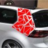 Наклейка виниловая - Камуфляж геометрический треугольник на автомобиль и мотоцикл