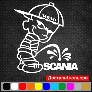 Вінілова наклейка на автомобіль - Bad Boy Volvo / Писаючий Хлопчик Volvo