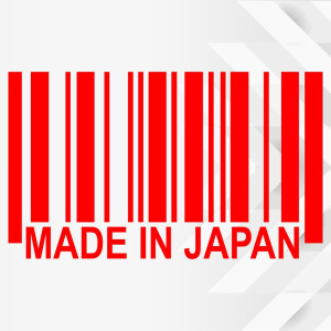 Вінілова наклейка на автомобіль — Made in Japan Штрихкод