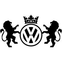 Виниловая наклейка на автомобиль - Львы Volkswagen