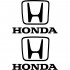 Набор виниловых наклеек на автомобиль - Логотип HONDA (2шт) Набор виниловых наклеек на автомобиль - Логотип HONDA (2шт)