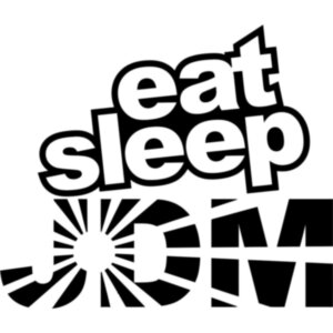 Вінілова наклейка на автомобіль - Eat Sleep JDM v3