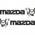 Набір вінілових наклейок на автомобіль - Mazda чортик v2 (2шт)