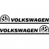 Набір вінілових наклейок на автомобіль - Volkswagen v2 (2шт)