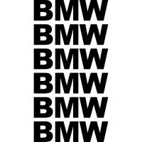 Комплект наклейок на супорта - BMW (6 шт.)
