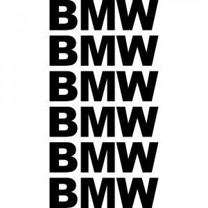 Комплект наклейок на супорта - BMW (6 шт.)