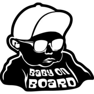 Виниловая наклейка на автомобиль - Baby on Board v21