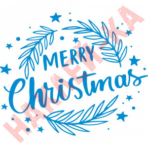 Вінілова наклейка на Новий Рік - Merry Christmas /Різдво v2